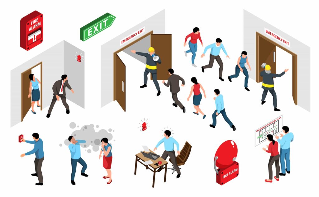 2212.i105.015.P.m005.c33.isometriс evacuation alarm set